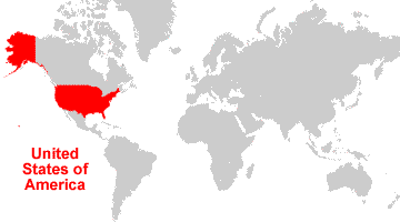 USA location map