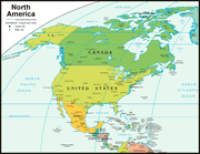 Political Map of North America