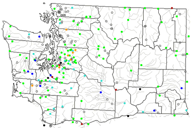 Washington river levels map