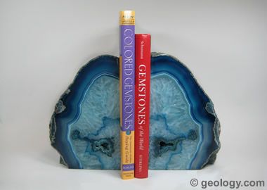Agate bookends