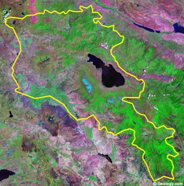 Armenia satellite photo