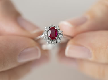 Birthstone Engagement Ring
