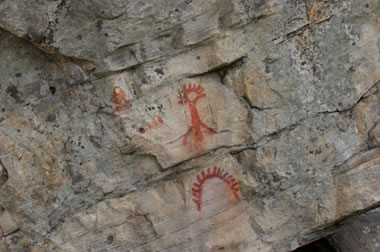 Pictographs in British Columbia