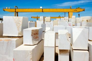 calcite as marble blocks