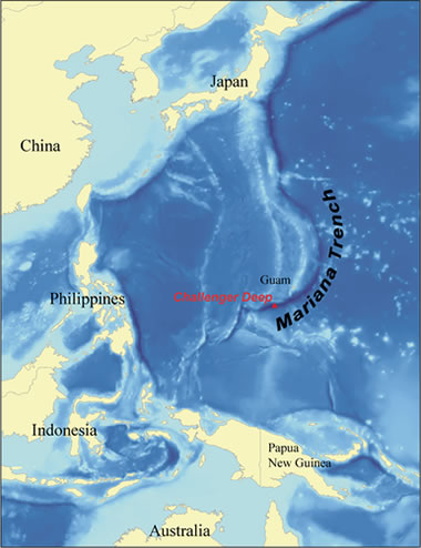 Map of the Challenger Deep