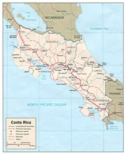 Costa Rica Road Map