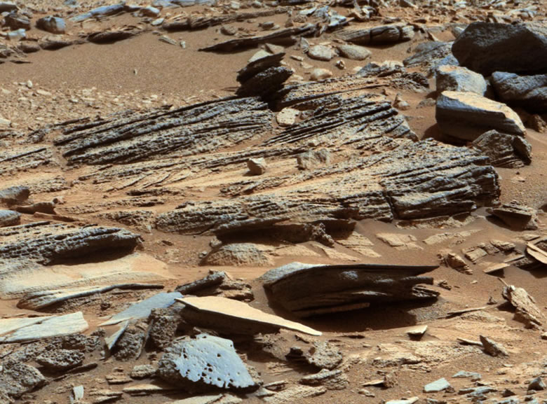 Mars Cross Bedding Outcrop