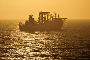 Namibian diamond-mining ship