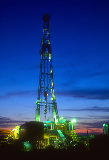 natural gas drill rig