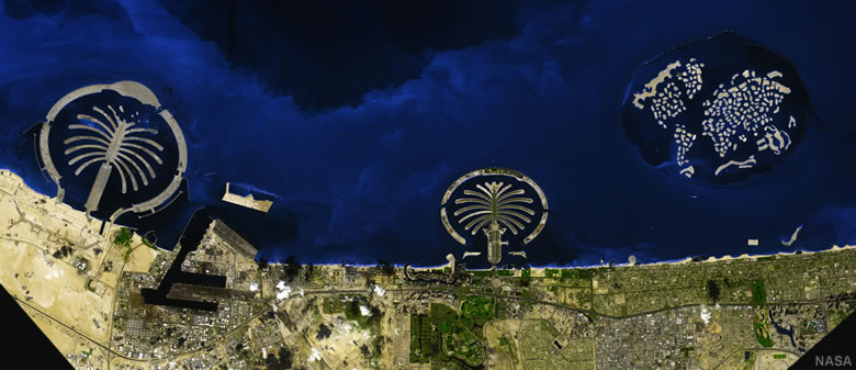 Man-made islands of Dubai