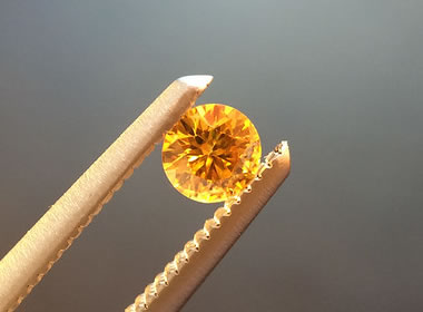 Orangey yellow diamond