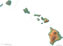 Hawaii physical map