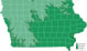 Iowa elevation map