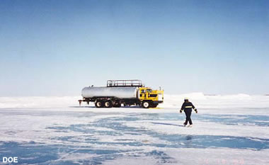 ice road water truck
