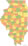 Illinois county map