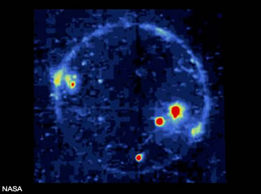 Io eruption map