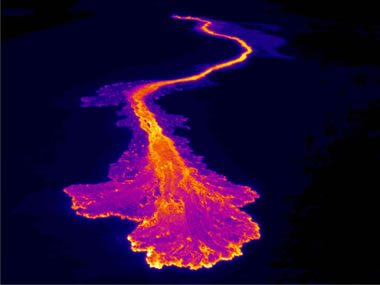 a'a flow at Kilauea