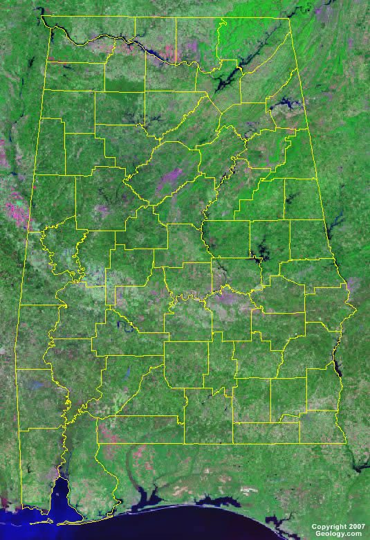 Alabama County Map