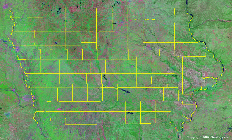 Iowa County Map