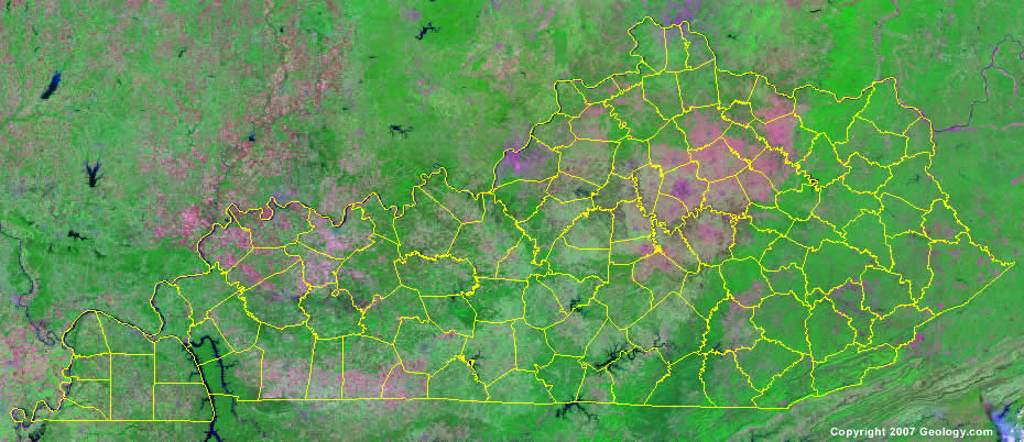 Kentucky County Map