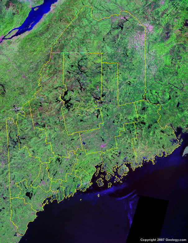 Maine County Map