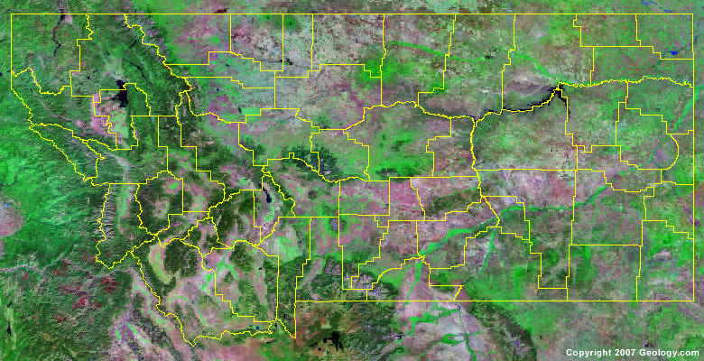 Montana County Map