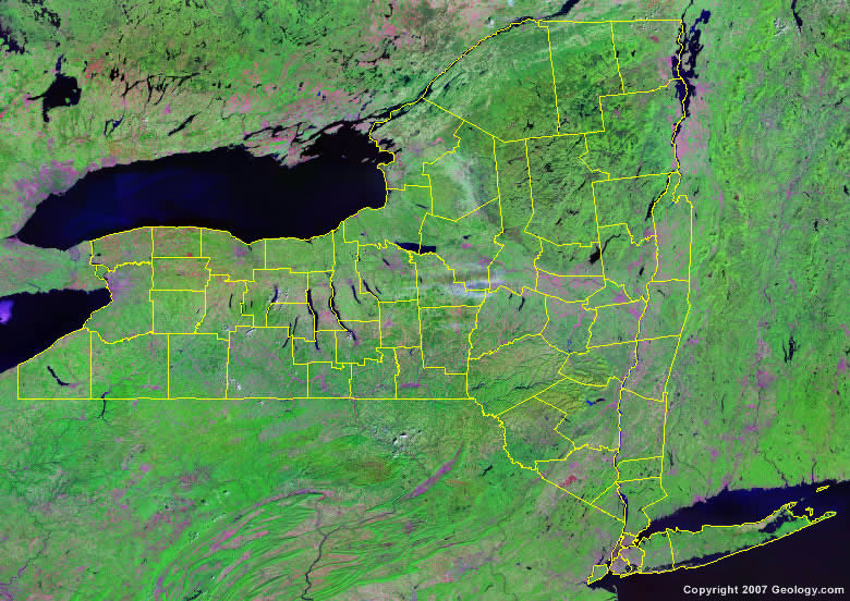 New York County Map