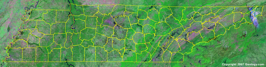 Tennessee County Map