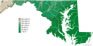 Maryland elevation map