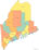 Maine county map