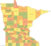 Minnesota county map