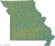 Missouri physical map