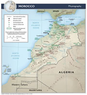Morocco Physical Map