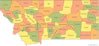Montana county map