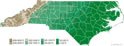 North Carolina elevation map