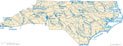 North Carolina rivers map