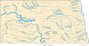 North Dakota rivers map