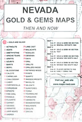 Nevada Gold and Gems Maps