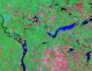 North Dakota Satellite Image