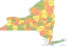 New York county map
