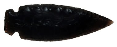 Obsidian spear point