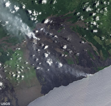 ocean entry of basalt flows