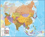 Asia wall map