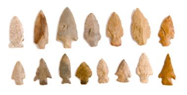 quartz flint arrowheads