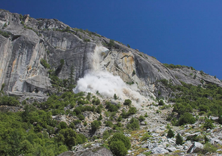 Yosemite debris avalanche
