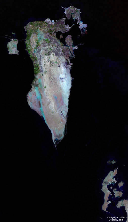 Bahrain satellite photo