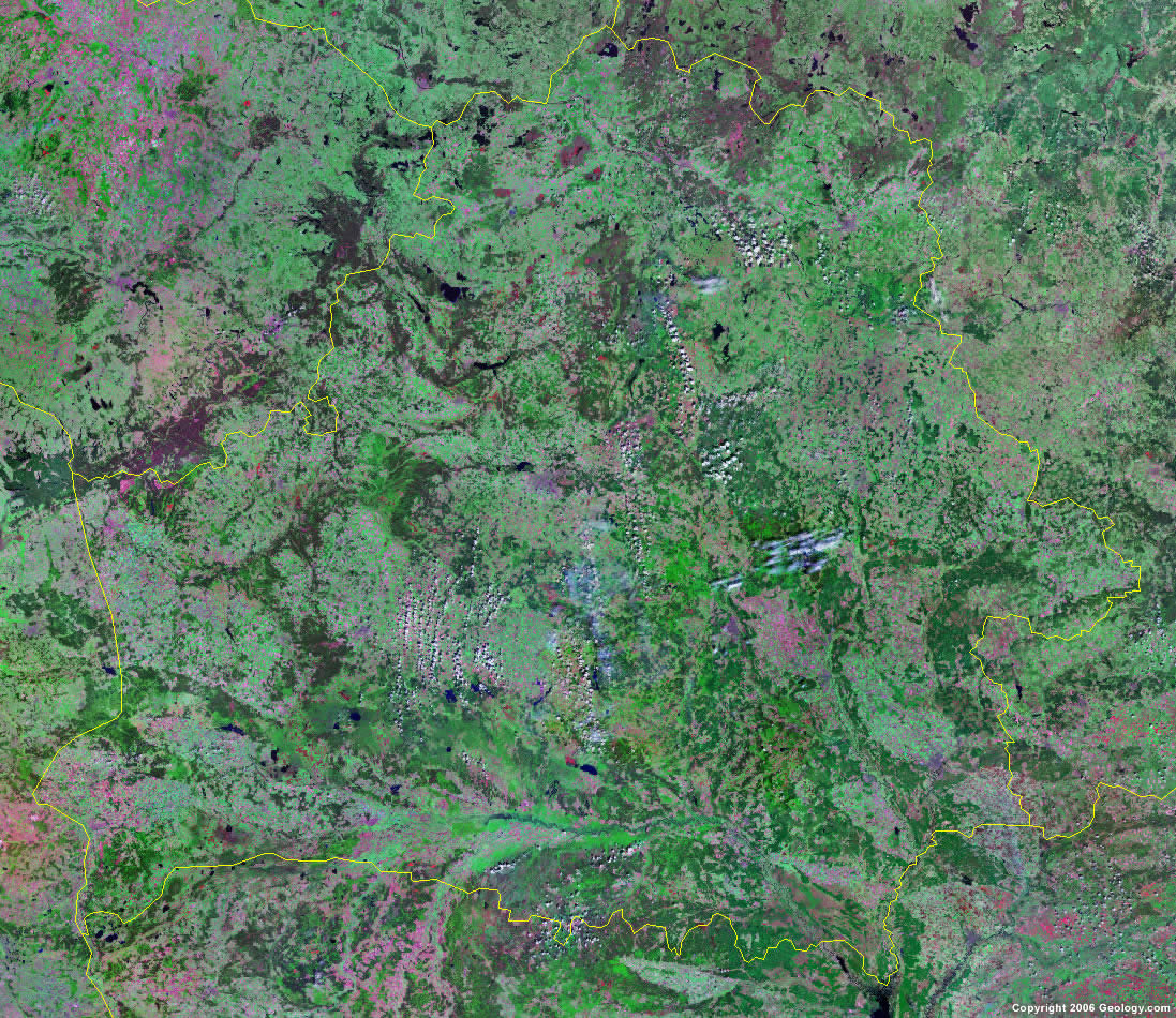 Belarus satellite photo