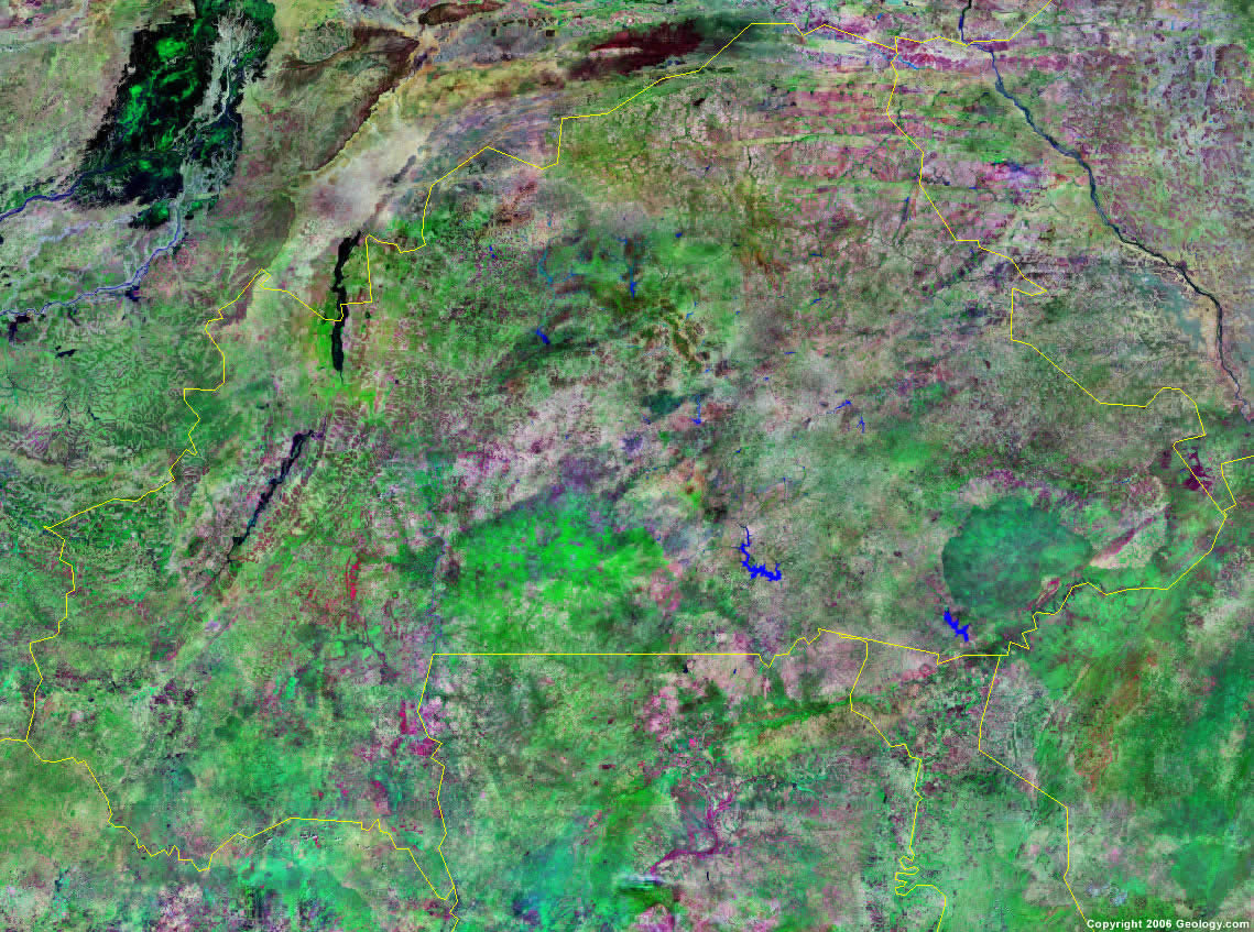Burkina Faso satellite photo