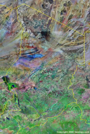 Chad satellite photo