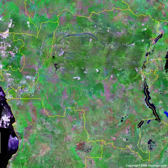 Democratic Republic of the Congo satellite photo